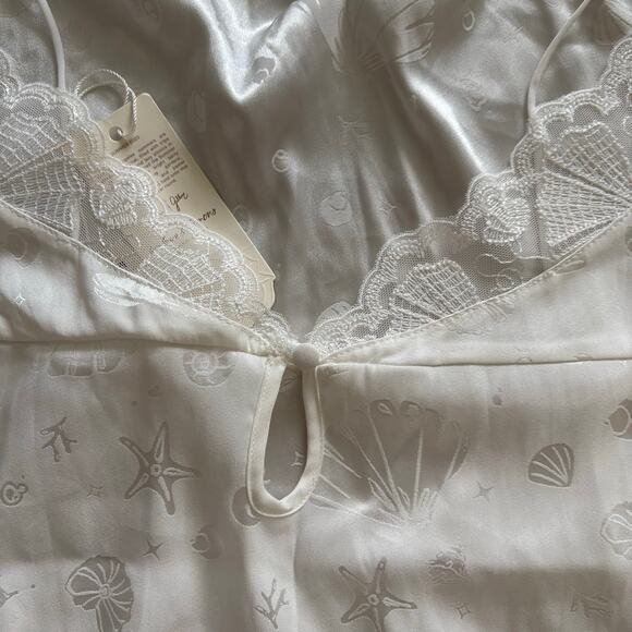 For Love And Lemons White Lace Trim Chemise - Picture 4 of 11
